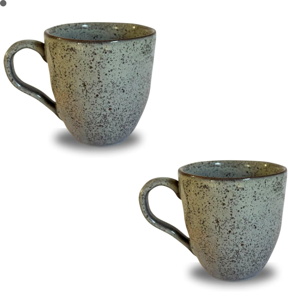 Kit Conjunto 2 Xícaras Orgânico Porto Brasil Cerâmica 273ml Café, Chá, Capuccino