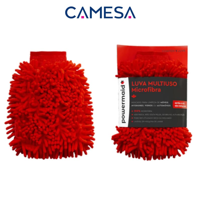 Luva De Microfibra Multiuso Limpeza Profunda Para Lavar Carros Altamente Resistente / Kits