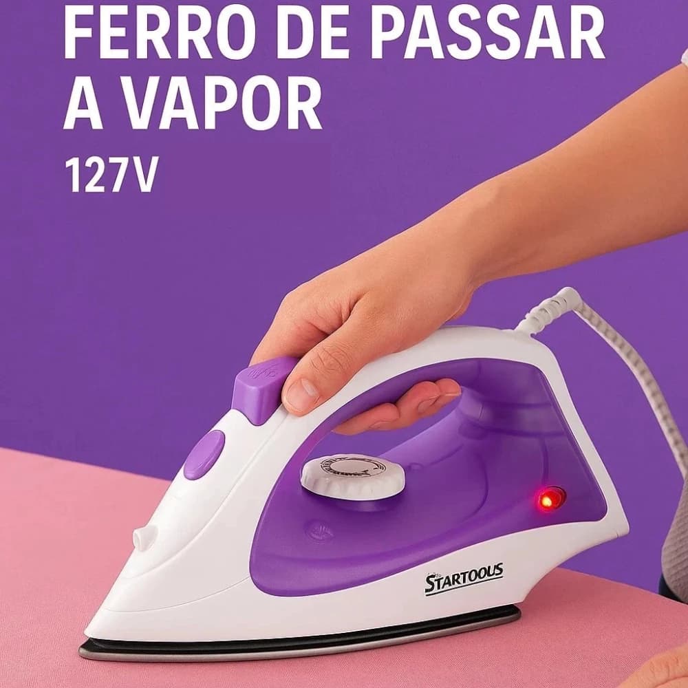 Ferro de Passar A Vapor Premium 127V - sortida Acompanha um dosador de até 100ml