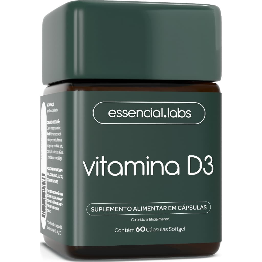 VITAMINA D3 2000ui - 60 Cápsulas Softgel - Fórmula Concentrada com Máxima Absorção
