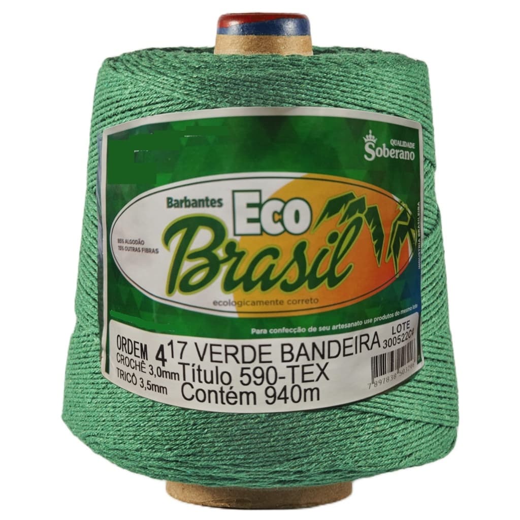 Barbante EcoBrasil Soberano 4 Fios 700g/940m | Fio Para Crochê | Também disponível em kit com 5 unidades
