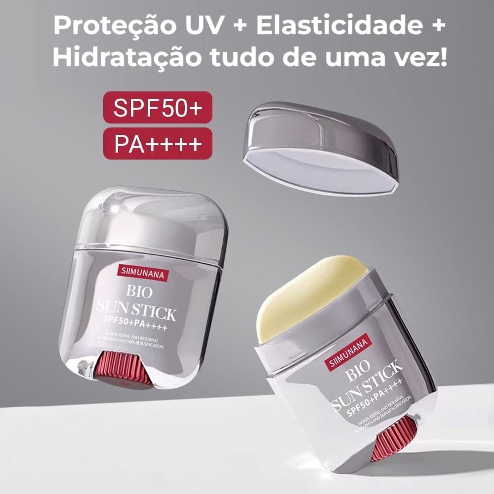 Protetor Solar em Barra FPS50+ Hidratação Intensa Anti-Idade Sun Stick Portatil Proteção Máxima