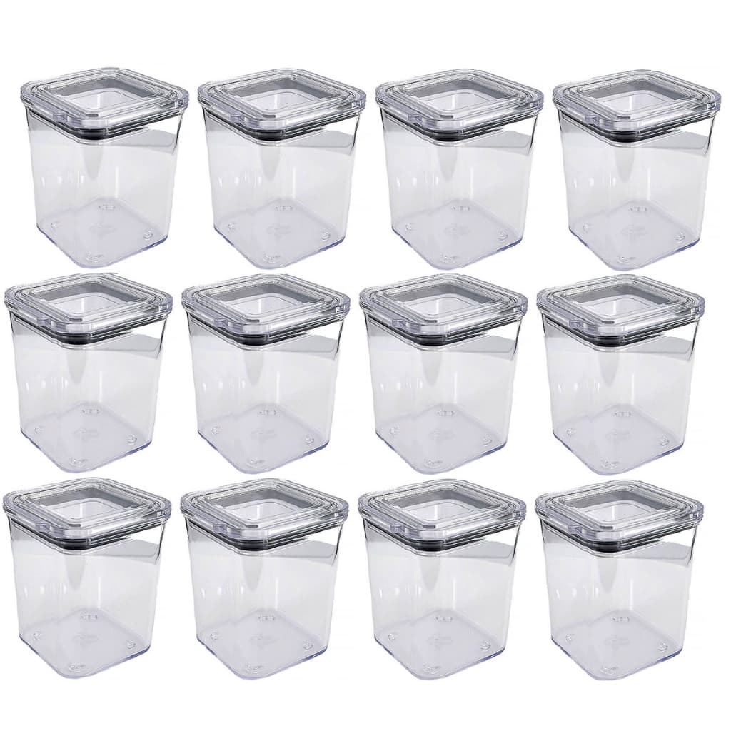 jogo de 12 Pote Hermético Acrílico 200ml p/ Temperos + BRINDE
