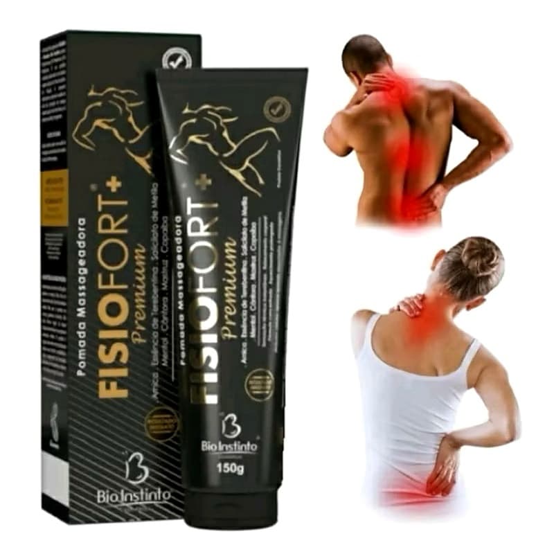 Pomada Massageadora Fisiofort Premium 150g ORIGINAL Bio Instinto – Alívio de Dores Musculares, Inflamações e Cansaço
