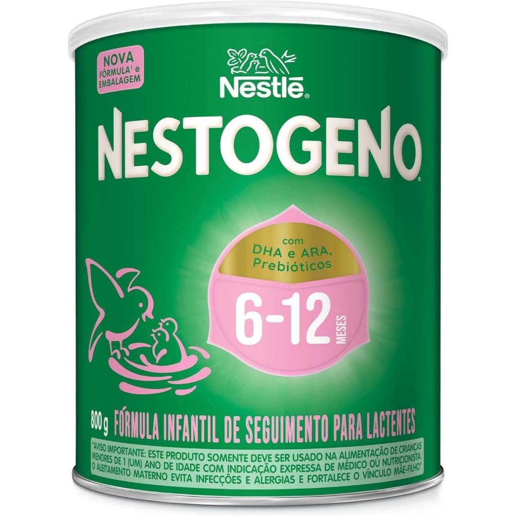 Fórmula Infantil Nestogeno 6 a 12 Meses em lata 800g