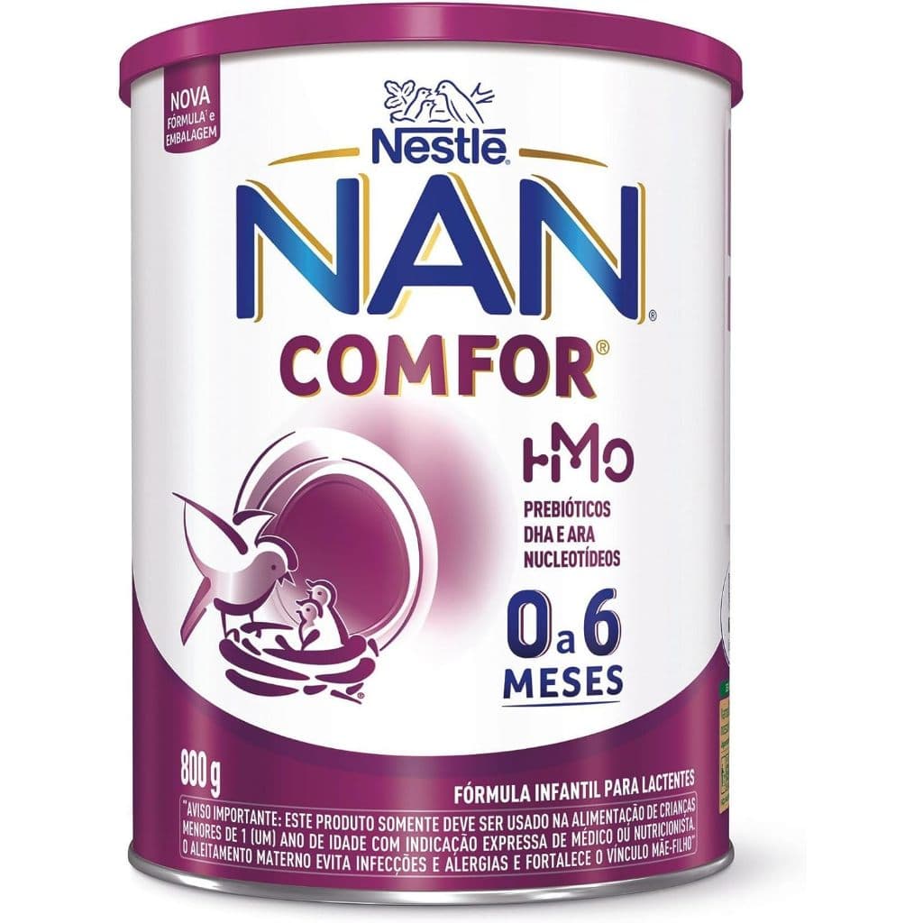 Fórmula Infantil NAN Comfor 0 a 6 Meses em lata 800g