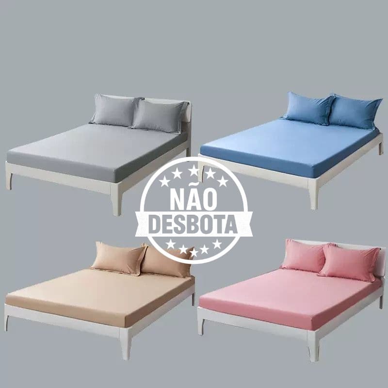 Jogos De Lençol Com Elástico Roupa de Cama 400 Fios Solteiro 2 Peças Casal e Queen  3 Peças