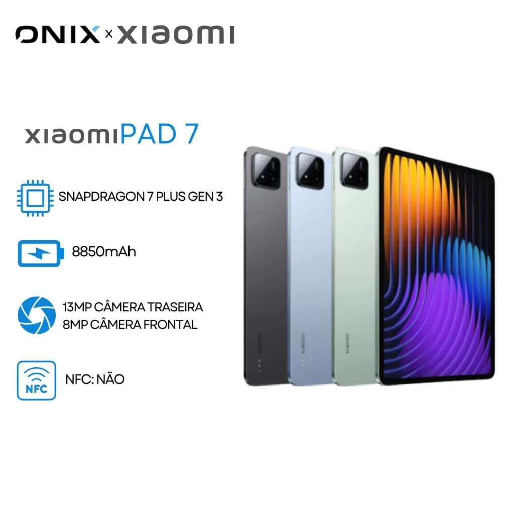 Tablet Xiaomi PAD 7 11.2"/ PAD 7 PRO 11.2", Baterias de 8850 mAh, Tela nítida de 3.2K a 144Hz, Versão Global