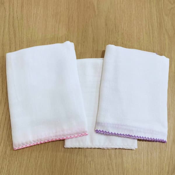 Trio Fralda de Ombro 70x70cm Algodão Macio Antialérgico Bico Picueta Bebê Recém Nascido