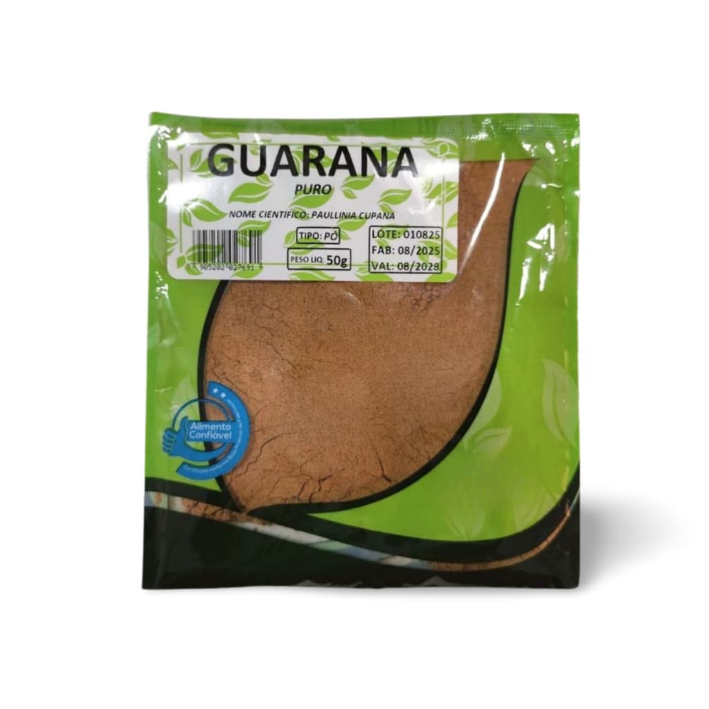 Guaraná em Pó 100% Puro 50g | Suplemento Natural Energético