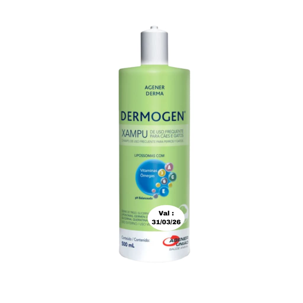 Shampoo Dermogen Shampoo 500ml Pele sensivel para Cães e gatos