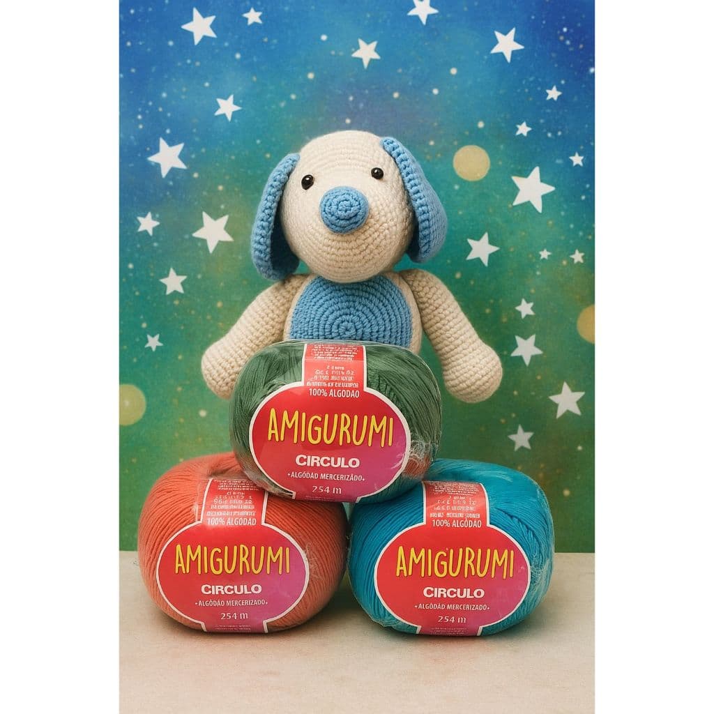Linha Amigurumi Círculo 492 TEX – 100% Algodão Mercerizado 125g (254m) para Crochê | Também Disponível em Kit com 5 Unid