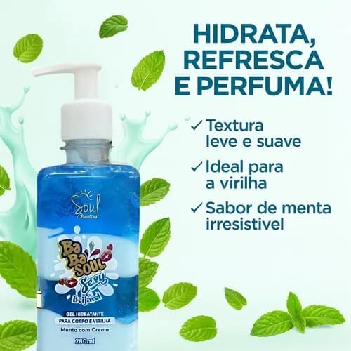 Hidratante Para Corpo e Virilha, Hidratante Corporal, Hidratante para virilha Gel Babaso