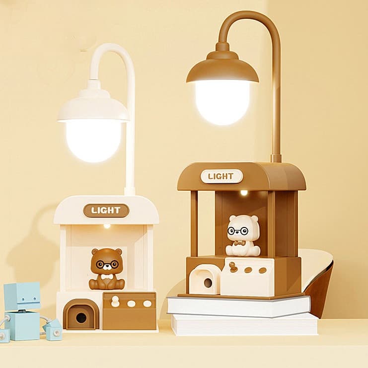 Abajur/luminaria Luz De LED Mesa Recarregavel USB Protetora Para Os Olhos Com Apontador De Lápis Presente Crianças