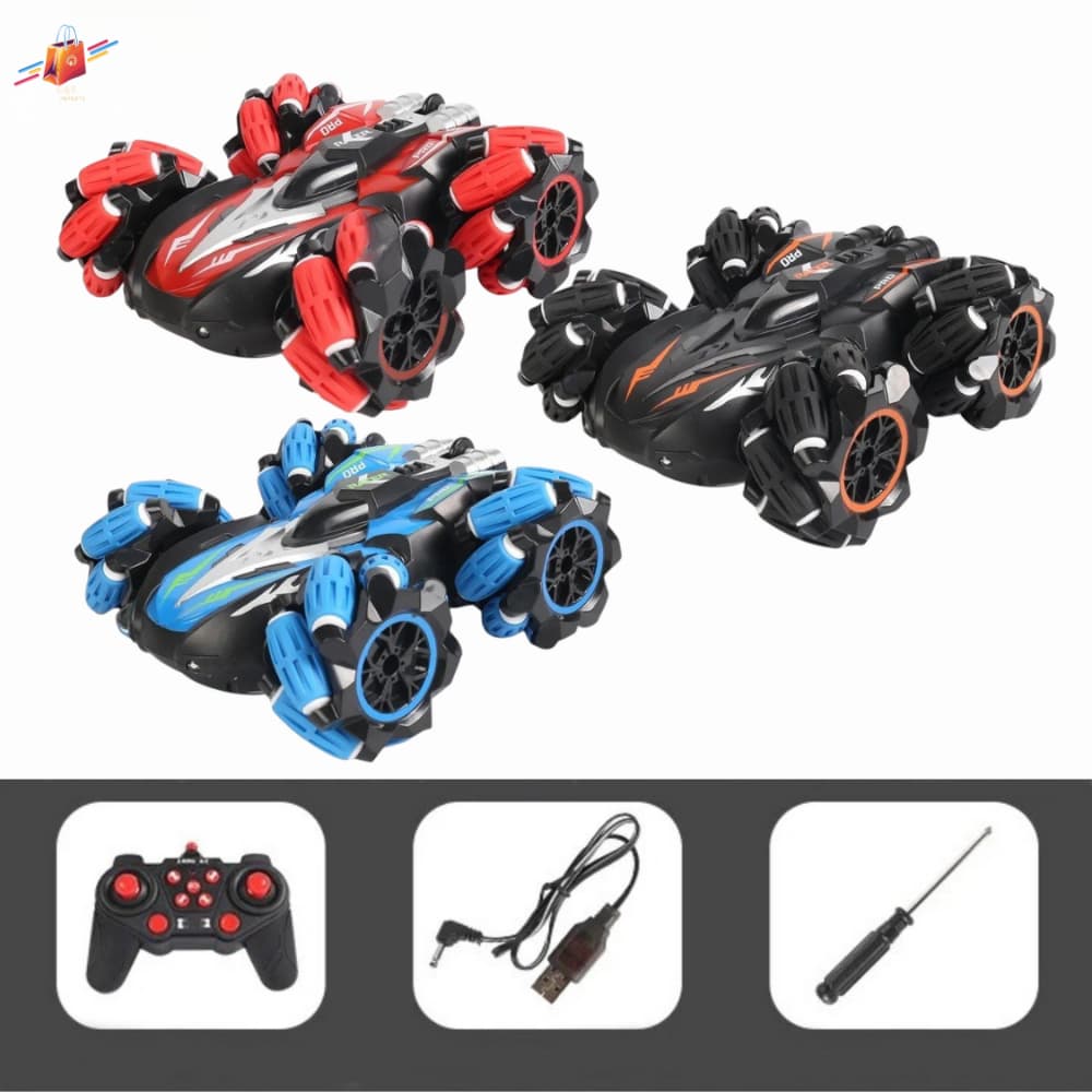 Carrinho de Controle Remoto Acrobático Drift Radical Gira 360º Com Luz de Led  Várias Funções