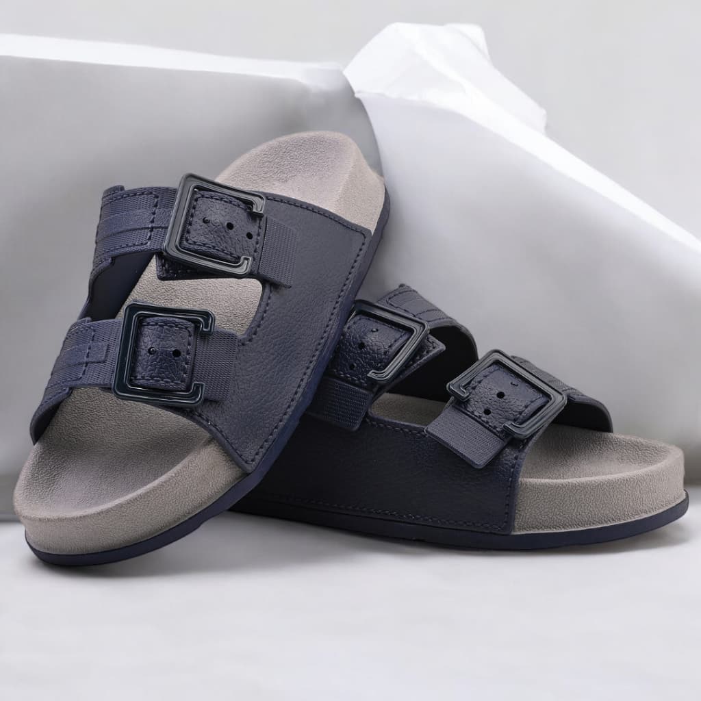 Sandália Masculina Infantil Confortável Calce Fácil Em Duas Opções de Cores Macio E Confortável