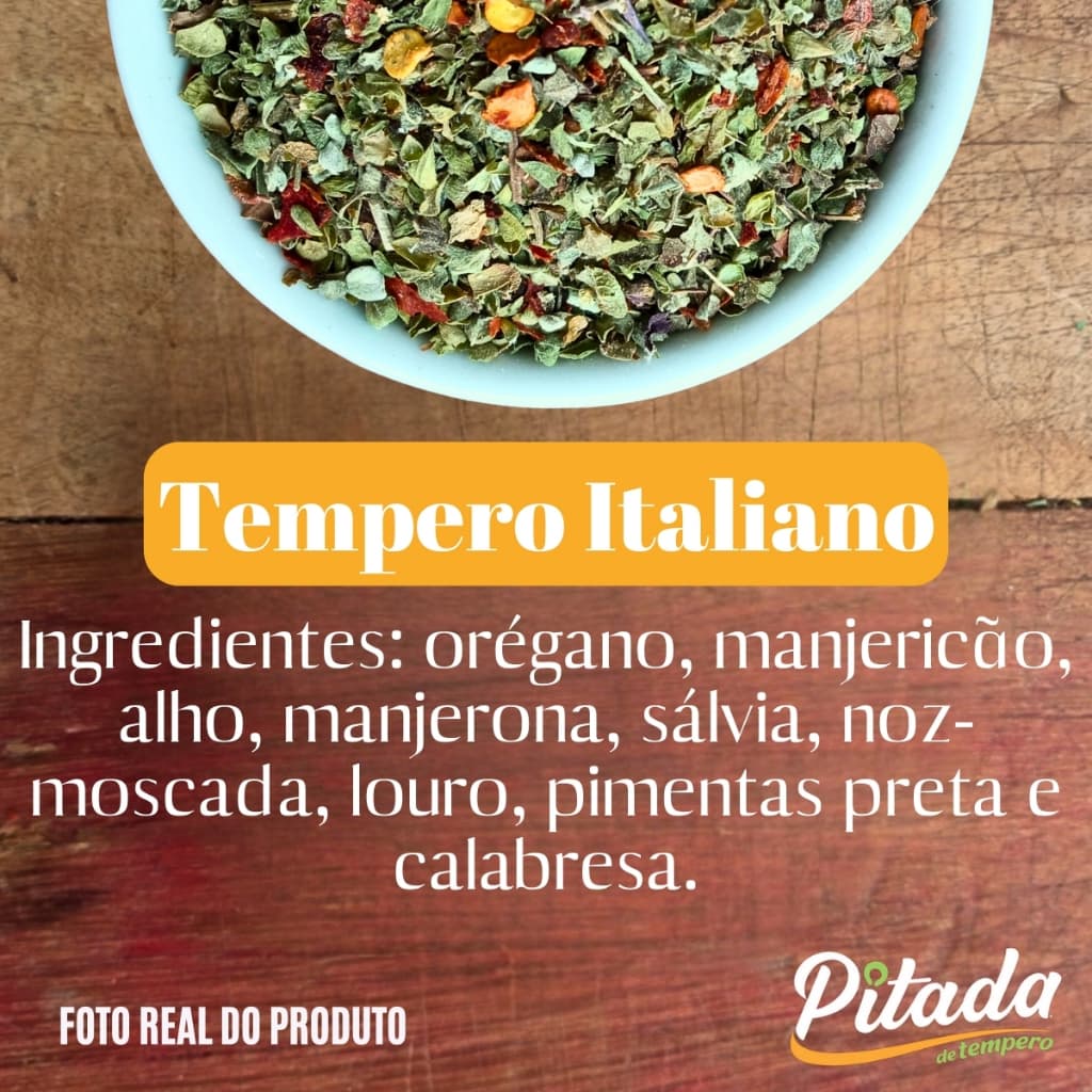 Kit Tempero para Feijão + Tempero do Chef + Tempero Italiano + Chimichurri + Lemon Pepper,  Alho e Cebola em Pó