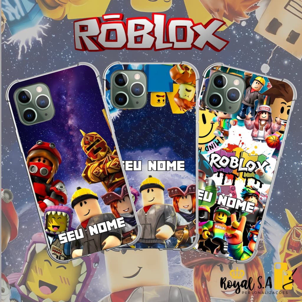 Capinha de celular personalizada Roblox para aparelhos Samsung/ Iphone/ Motorola/ Xiaomi/ Realme