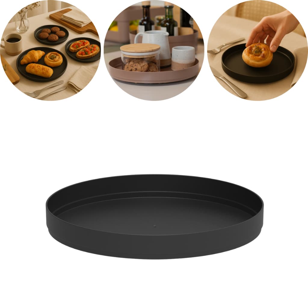 Organizador Giratório Multiuso 25,5cm Mesa Cozinha Geladeira Porta Maquiagem