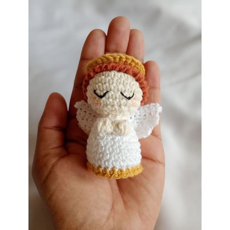 (KIT 4 UNIDADES) Lembrancinhas mini Anjinho amigurumi,crochê
