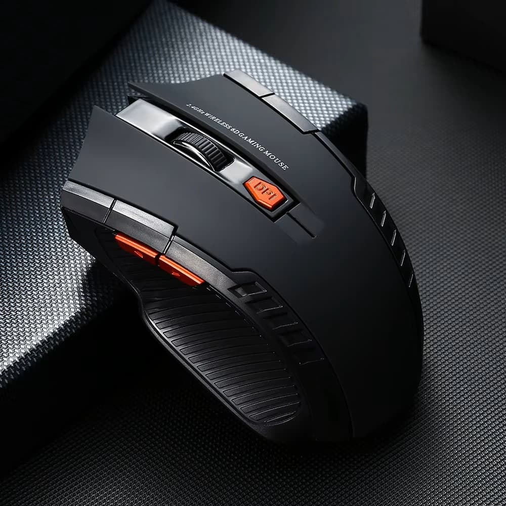 Mouse Sem Fio 2.4GHz 1600DPI Mini Ergonômico com 6 Botões 🖱️✨