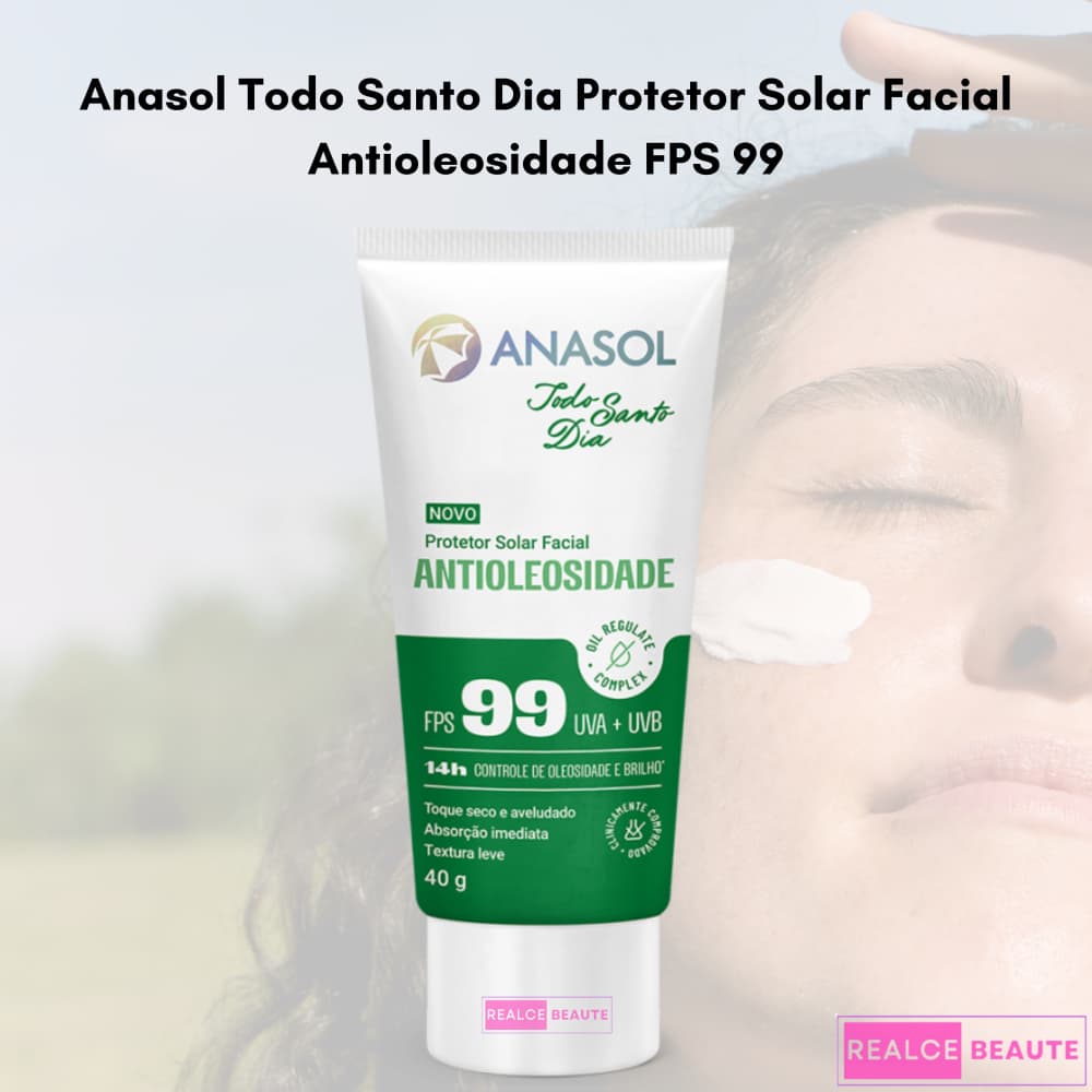 Antioleosidade FPS 99Anasol - Todo Santo Dia Protetor Solar Facial