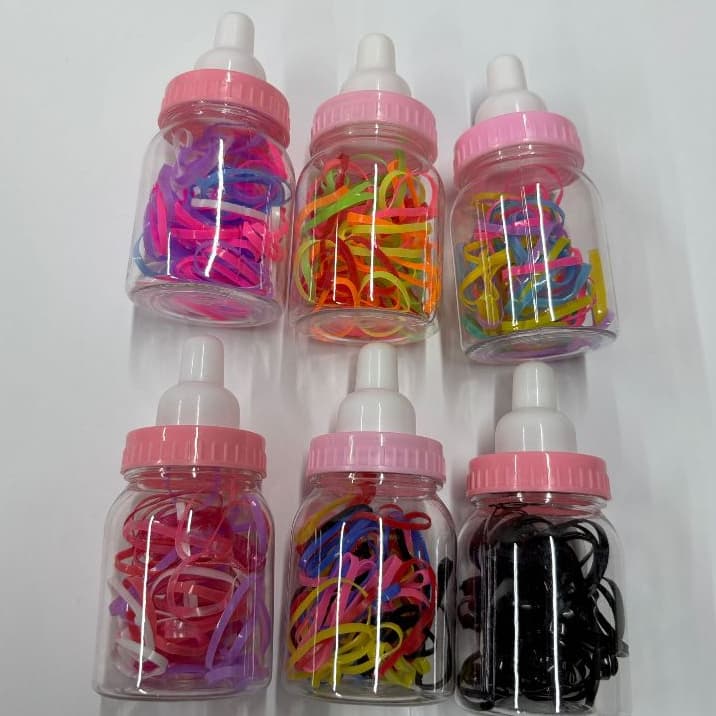 Kit 2 ate 12 rabico elástica pequena descartável engarrafada