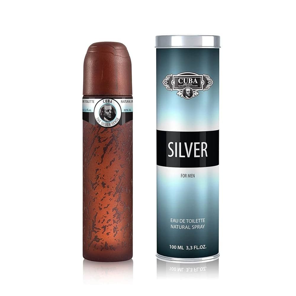 Masculino Perfume Cuba Silver 100ml EDP Importados Envio Imediato