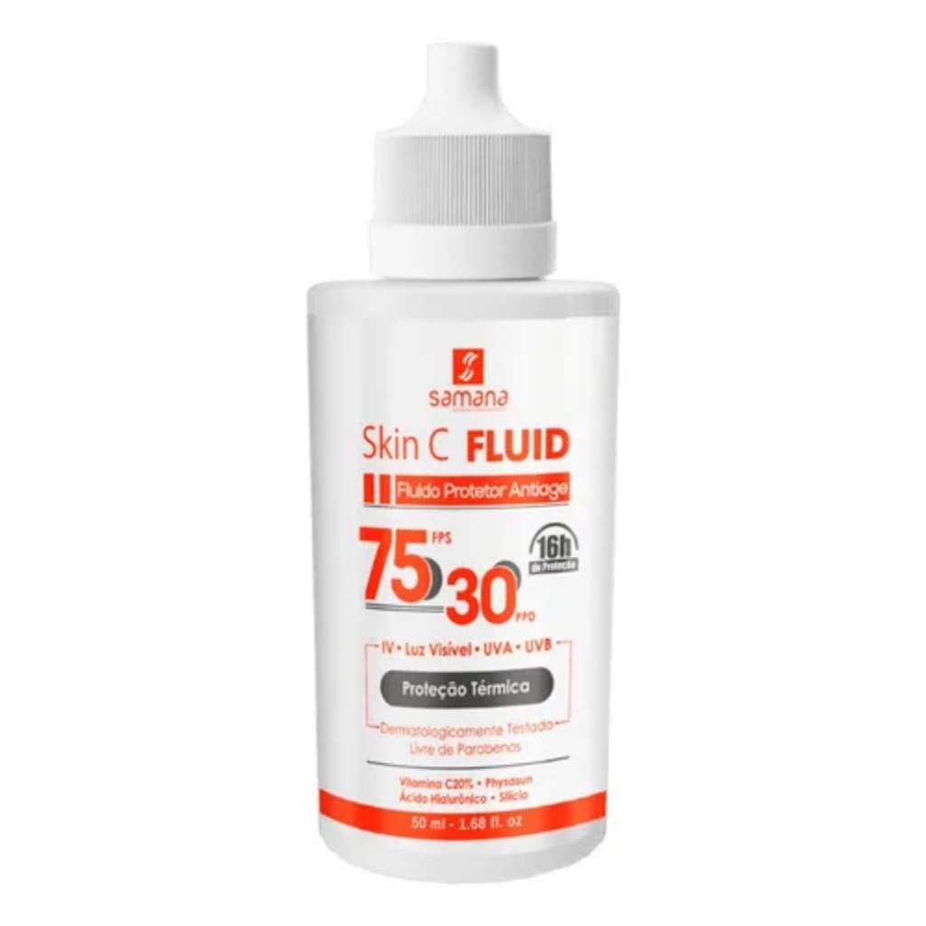 Fluido Antissinais Vitamina C 20% Fps75 Skin C Samana 50ml