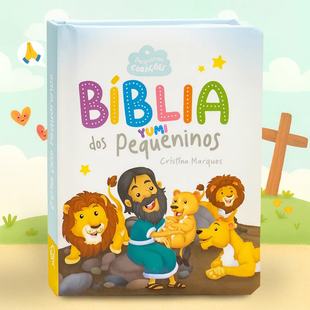 A Bíblia dos Pequeninos | Livro Infantil Histórias Bíblicas Ilustradas para Crianças Capa Dura 0 a 8 anos