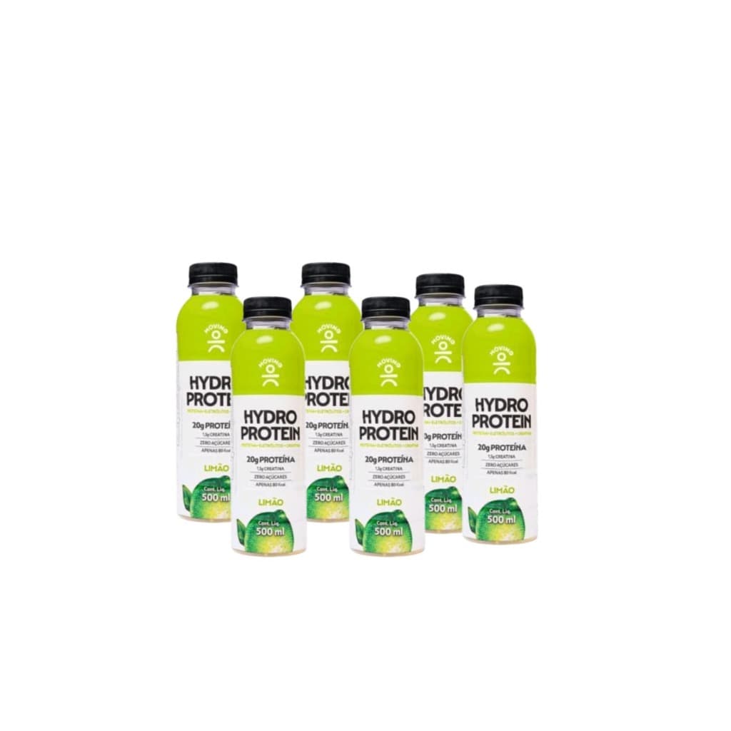 Moving Hydro Protein 20g Protein 3g Creatina Limão 6x500ml