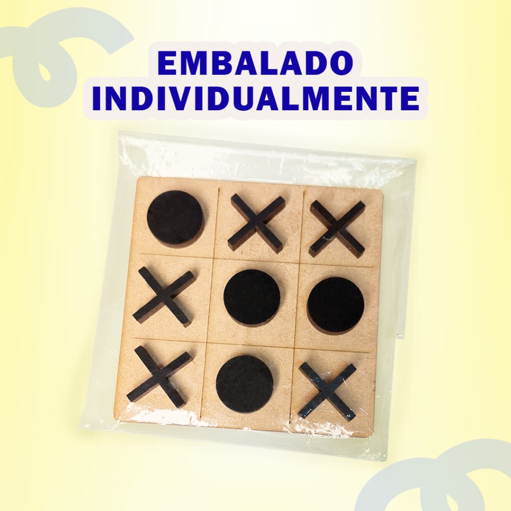 Kit com 40 Jogos da Velha Artesanal Educativo MDF Lembrancinhas