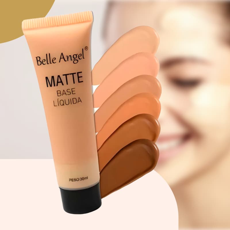 Base Líquida Matte Belle Angel Alta cobertura