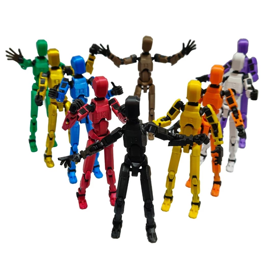 Boneco Dummy 13 - Boneco Articulado Action Figure Brinquedo Educativo + Kit Armas Varias Posições 3D