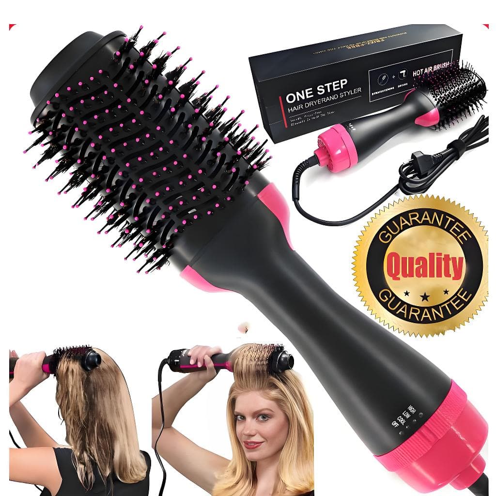 Escova Secadora Secadora Profissional 4 em 1 110V 1000W – Alisa, Modela, Dá Volume e Seca com Eficiência Total