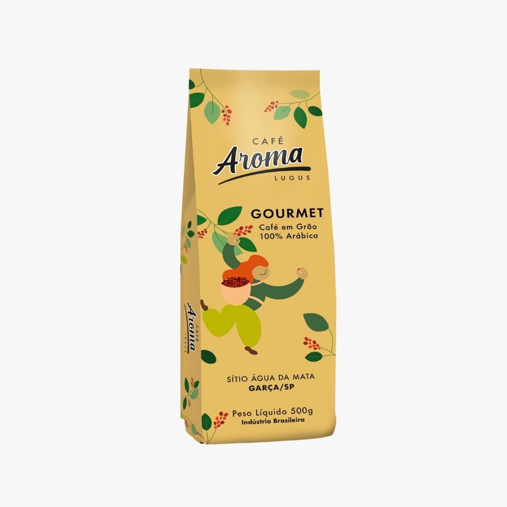 Café Aroma Gourmet Em Grãos 100% Arábica Expresso 500gr