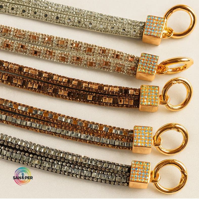 Cordão Alça de Celular Longo com Bling Strass Brilhoso Luxo Tiracolo Elegante Ombro Universal Capinha Celular
