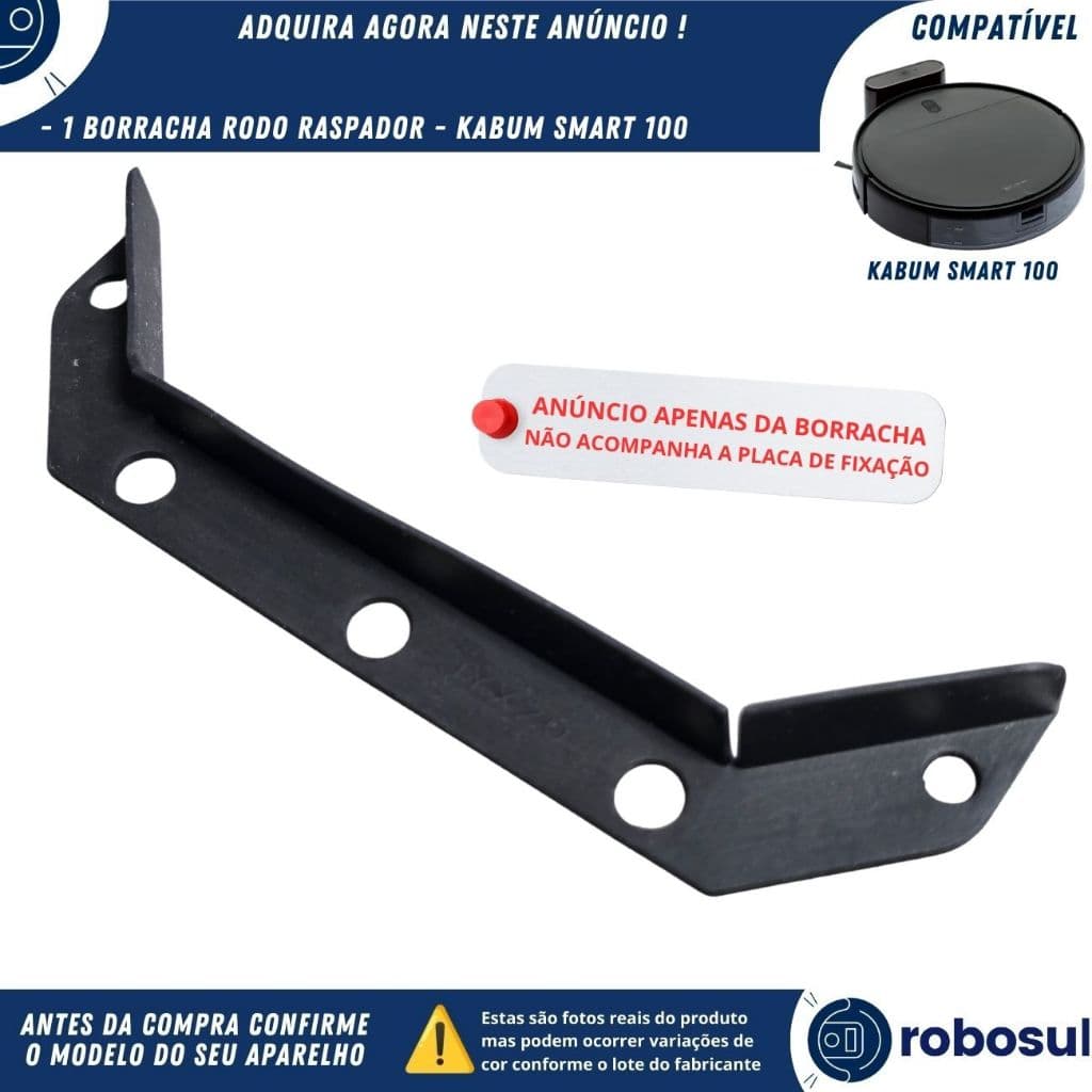 Borracha Rodo Raspador Para Robô Aspirador KABUM SMART 100