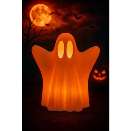 Luminária Led Estilo Fantasma Decoração de Halloween 3D Led
