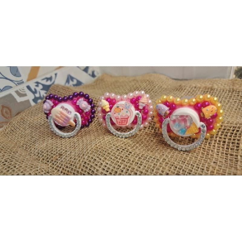Chupeta personalizada com nome para erê/ Chupeta decorada/ Chupeta personalizada kit com 3