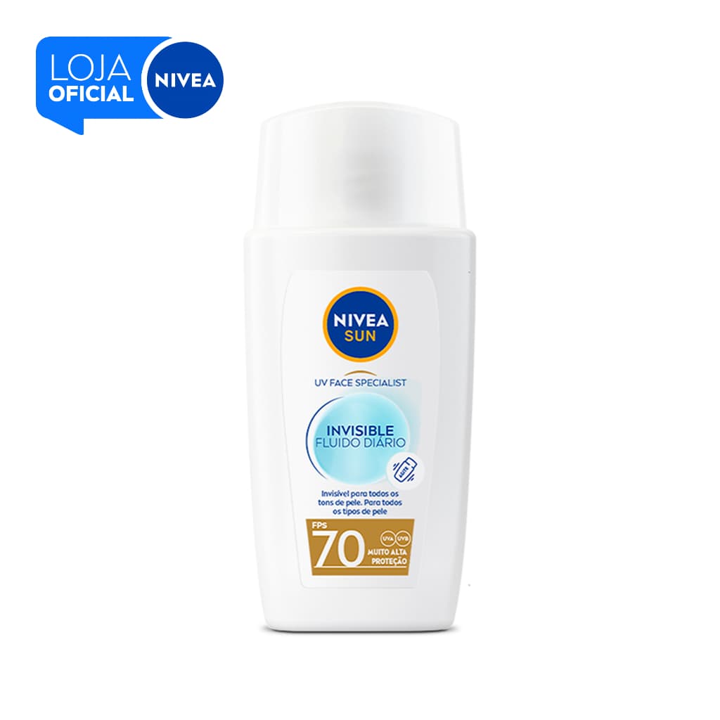 NIVEA SUN Protetor Solar Facial Fluido UV Face Specialist Invisible FPS 70 40ml
