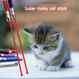 Luz laser vermelha de 5mw para gatos, LED para animais de estimação