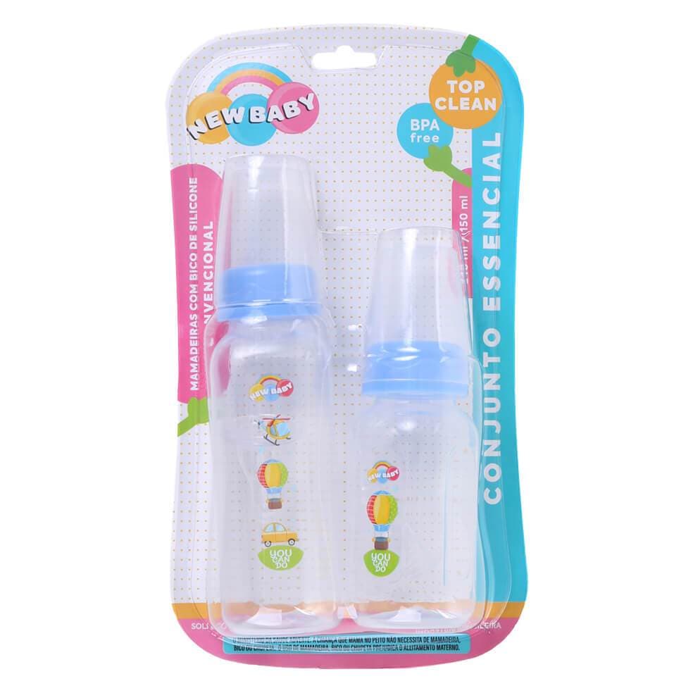 Kit 2 Mamadeiras Luxo P/ Bebês New Baby Infantil - 2 PEÇAS