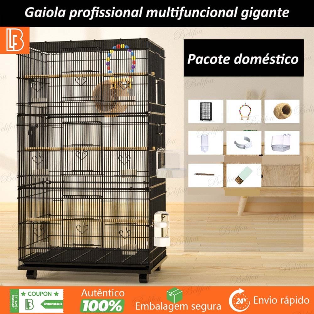 Gaiola De Pássaros De Papagaio Extra Grande Gaiola De Criação