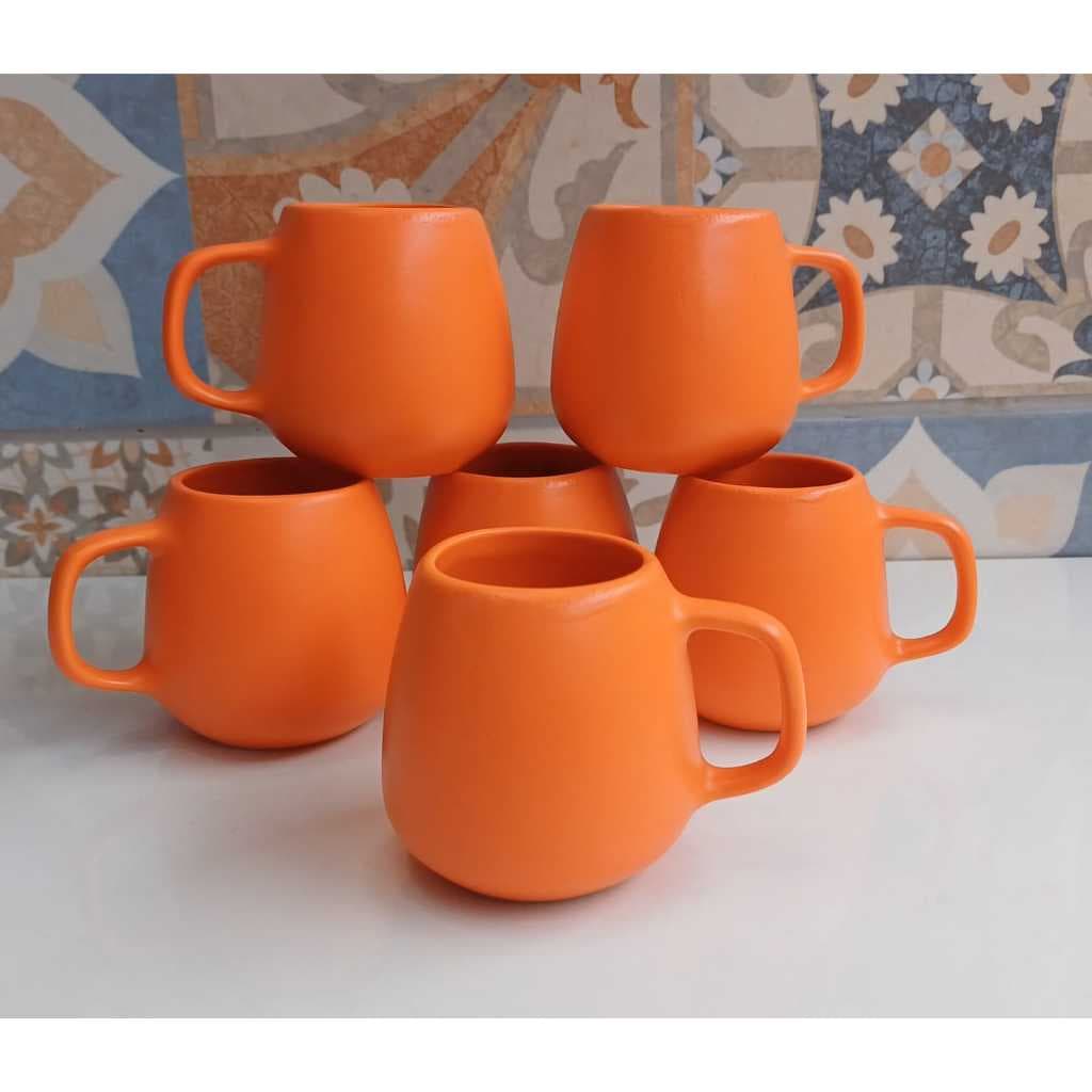 Jogo 4 Caneca Xicara 150ml Bojuda Organica Porcelana Cafezinho Lembrancinha