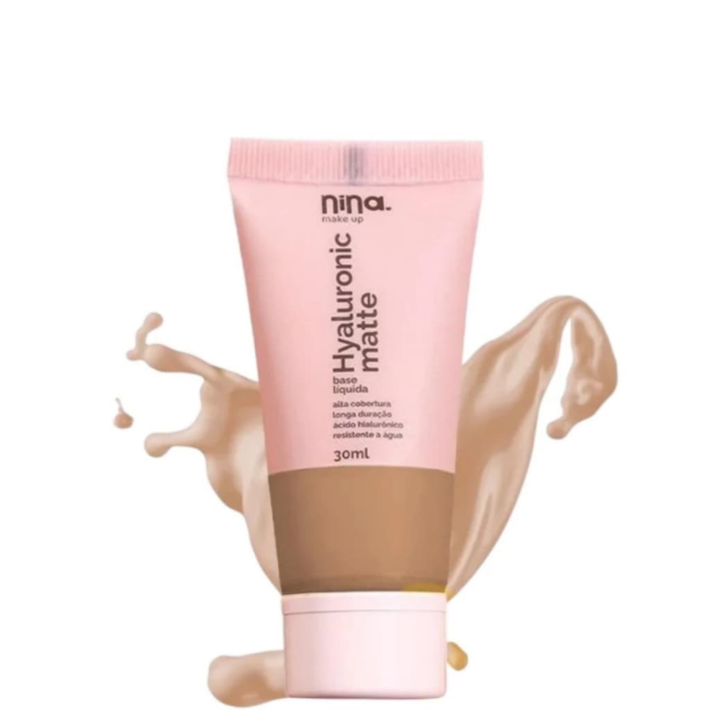BASE LIQUIDA HYALURONIC MATTE NINA MAKEUP