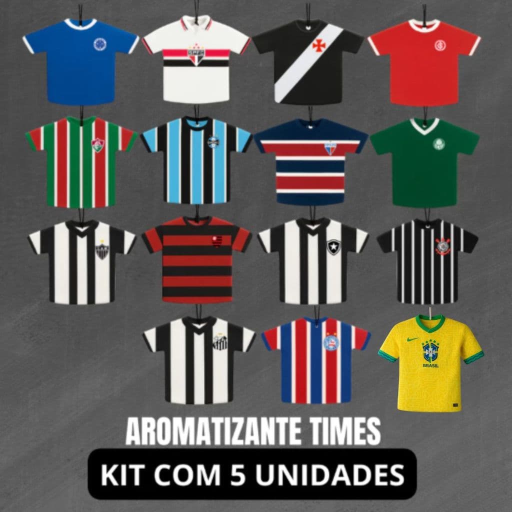 KIT 5 Unidades Aromatizante Cheirinho Para Carro Original
