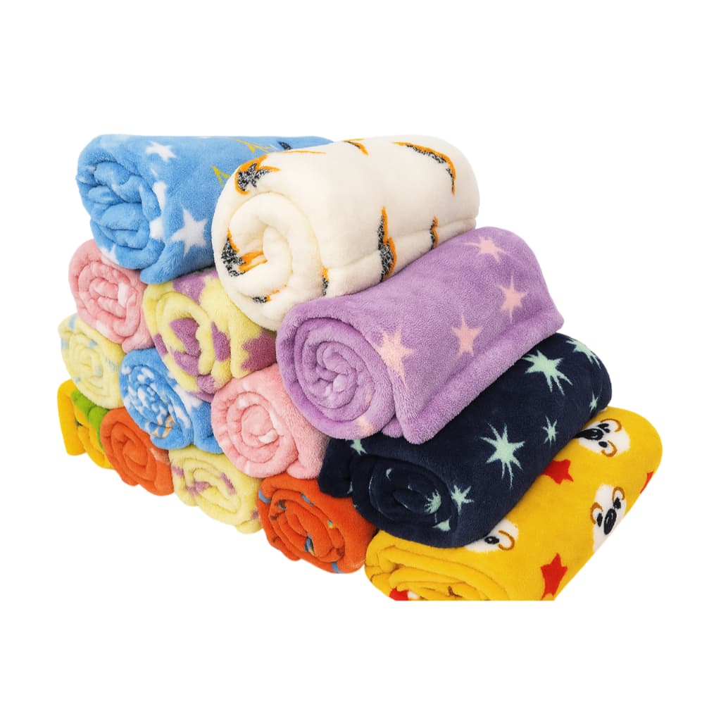 Kit c/3 Cobertor Manta Peludinha Infantil Soft Microfibra Bebe Estampado Menino/Menina