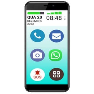 VOVÔ&VOVÓFONE SAMSUNG 4G 32GB 2GB RAM REDES SOCIAIS PRETO