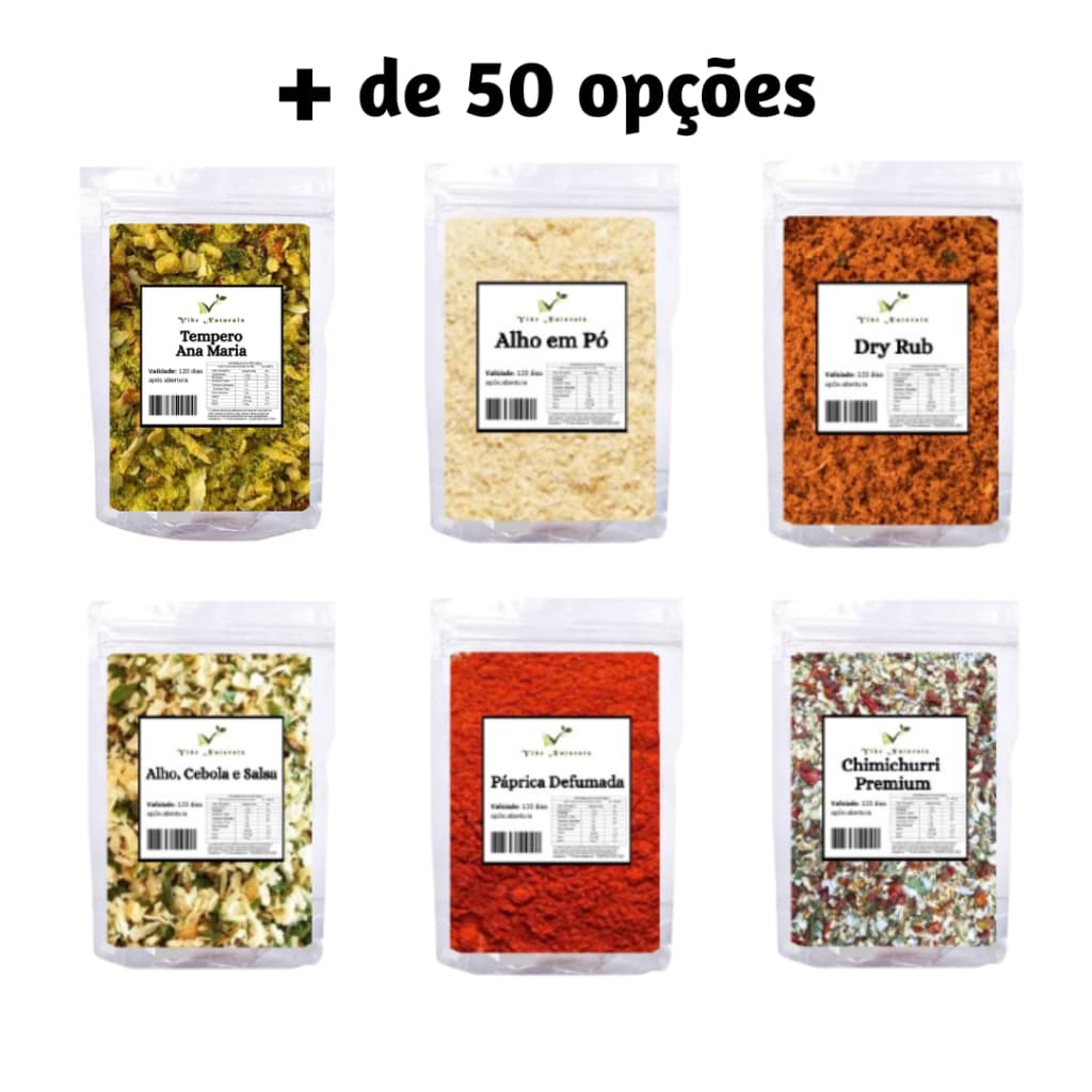 Temperos Condimentos Naturais Frescos - 100 gramas